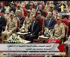 السيسى: أنجزنا عهدنا ولم نتخل عن المصريين.. وعليكم عهد لينا انجزوه