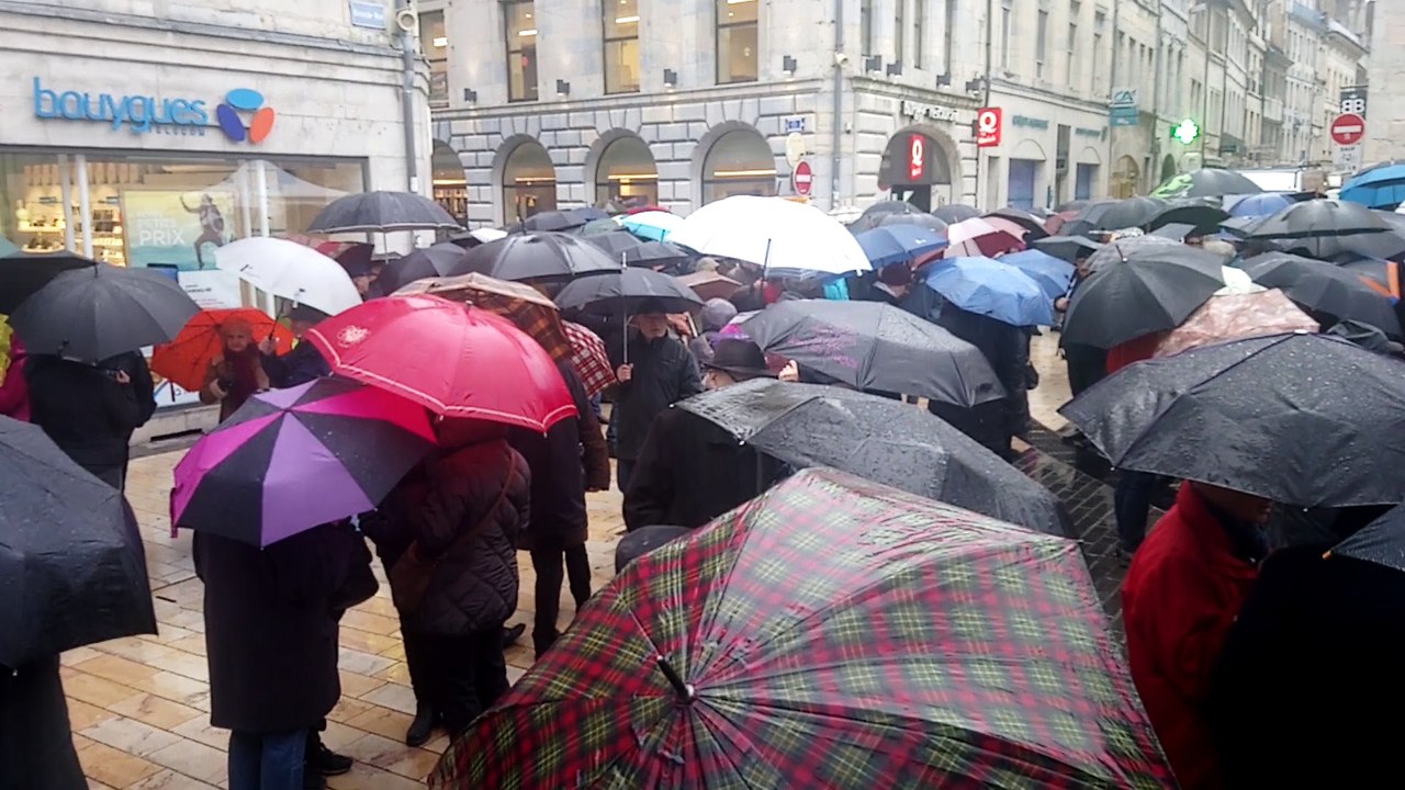 Manifestation des retraités à Besançon
