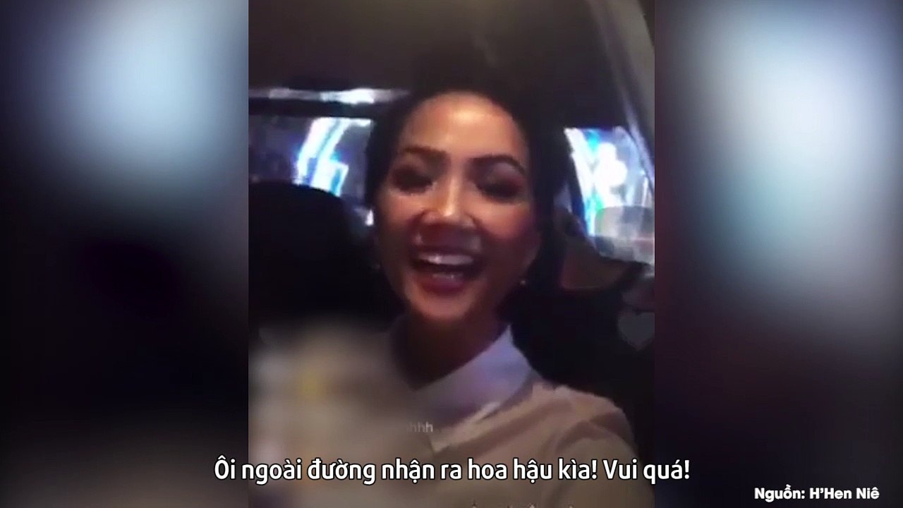 Phản ứng đáng yêu của hoa hậu H'Hen Niê khi bất ngờ được người đi đường nhận ra