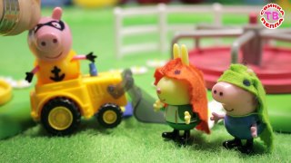 Мультики с игрушками Свинка Пеппа УГНАЛИ ЭКСКАВАТОР Развивающее видео для детей Toys Peppa Pig