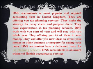 Tax Planning Services for Freelancer and Contractors by DNS