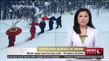 North Japan town buried under 1.8 meters of snow
