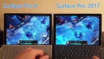 Surface Pro 2017 v. Surface Pro 4 - Side by Side Extended Load Gaming - Overwatch, LOL, more