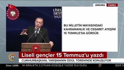 Cumhurbaşkanı Erdoğan: Etkisiz hale getirilen terörist sayısı 3525