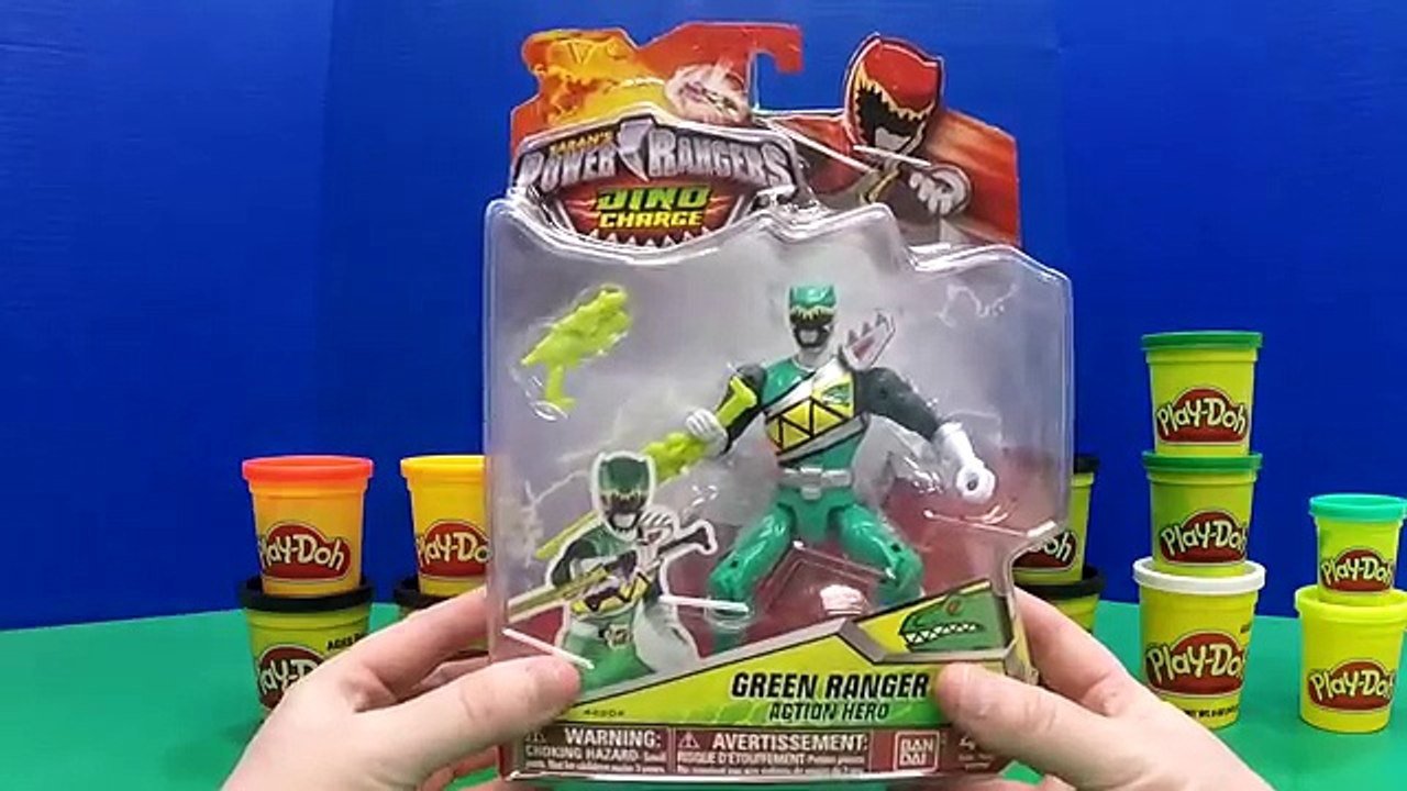 Power Rangers Dino Charge Play-Doh Huge Surprise Egg - Green Ranger!