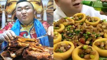EATING SHOW COMPILATION-CHINESE FOOD-MUKBANG-Greasy Chinese Food-Beauty eat strange food-NO.52