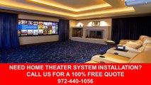 Home Theater Setting In Room Plano Texas 972-440-1056