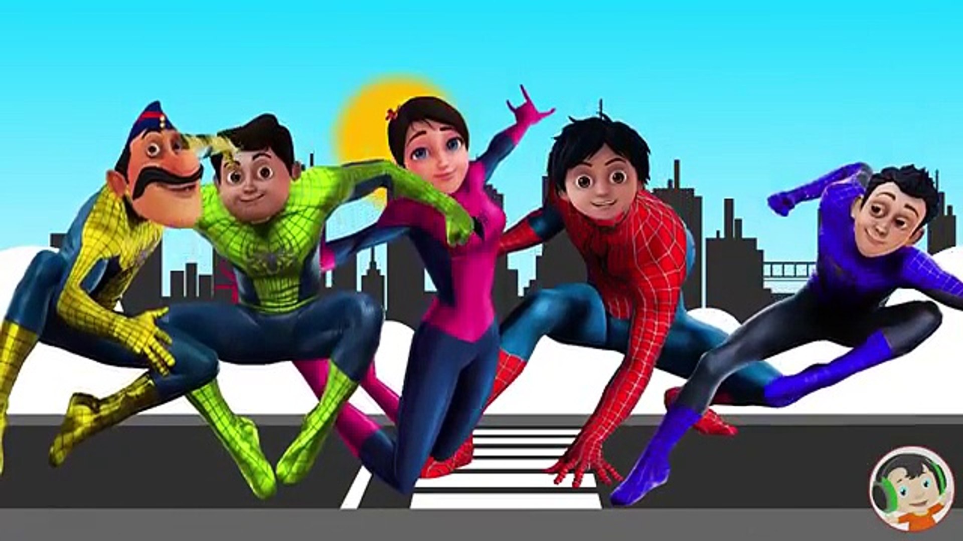 Shiva VS Spiderman Finger Family Song - Learn Colors for Kids and Toddlers  - video Dailymotion