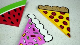 Separadores de Libros (Sandía, Pizza y Pastel) │Espacio Creativo