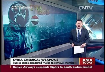 Russia sends armored trucks to remove chemicals from Syria
