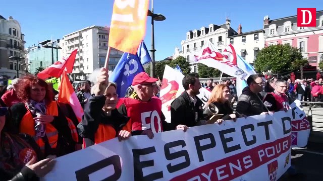 Manifestation des retraités à Tarbes