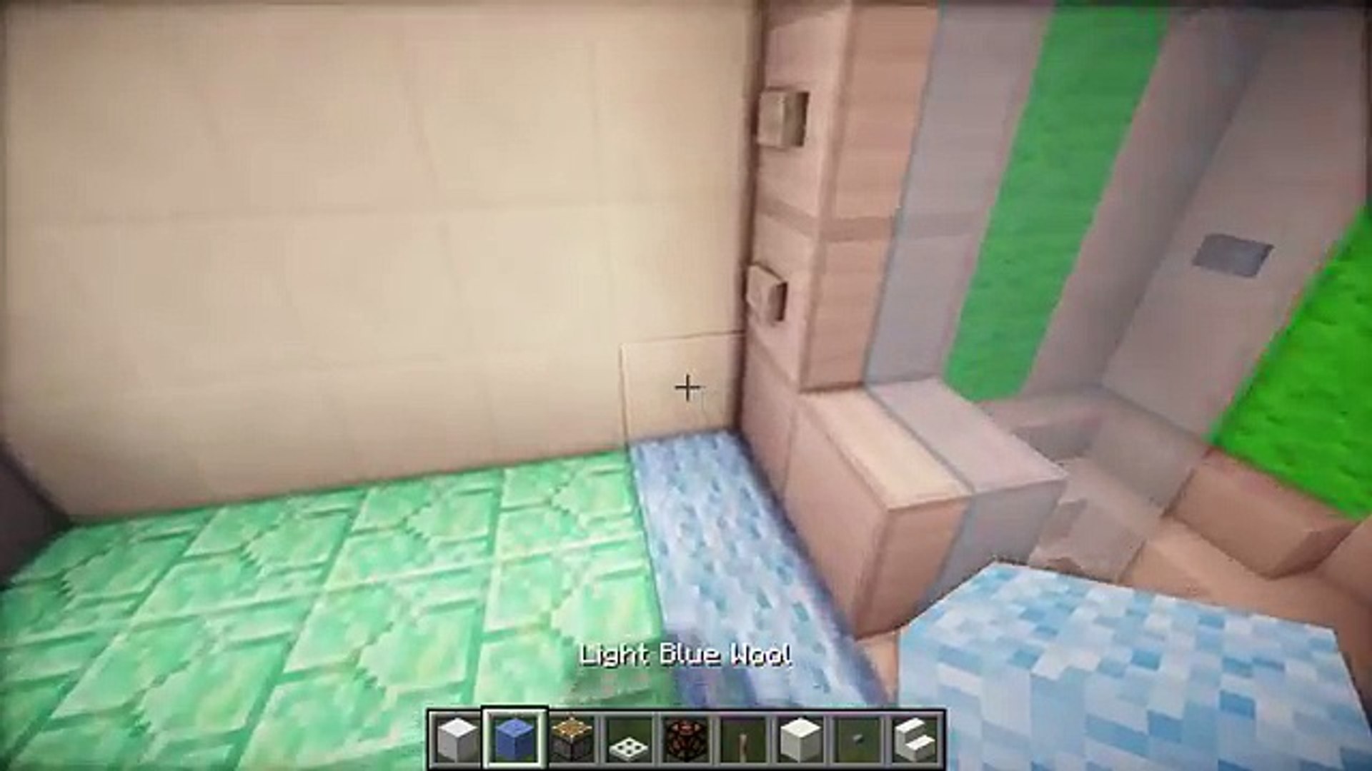 Minecraft: How to Make a Working Shower - Bathroom Tutorial for House
