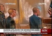 Manning apologizes for information leaks
