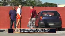 Couple decides to mess around in the parking lot and gets in the way of someone else's life.