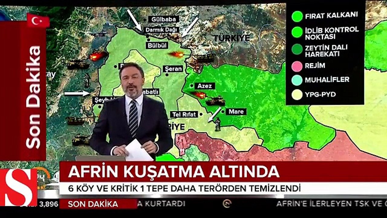 Afrin kuşatma altında!; 6 köy ve 1 tepe daha teröristlerden temizlendi