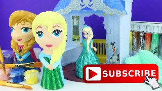 Painting Frozen Disney Princess Anna & Elsa Dolls with Watercolor
