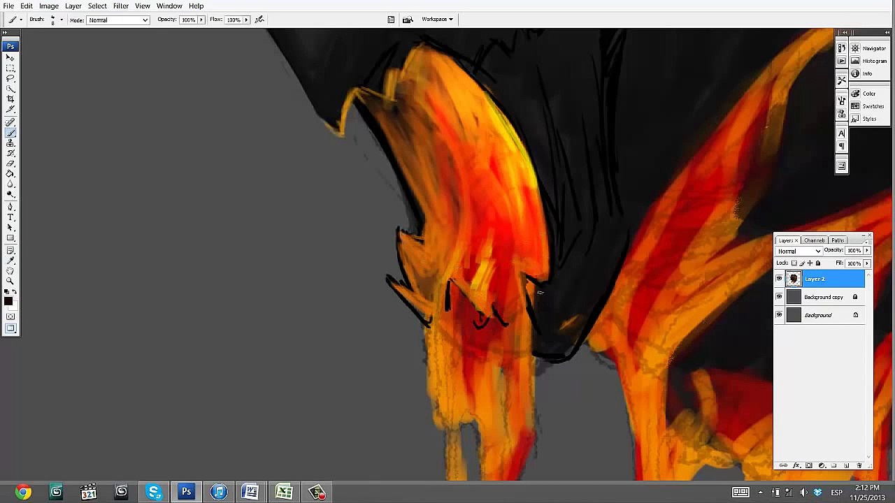 How To Paint _ LAVA _TUTORIAL