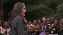 Angelina Jolie Visits RefuSHE Fashion Show In Kenya