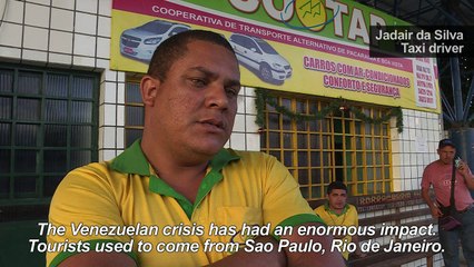 Brazilian border town tires of Venezuelan refugees
