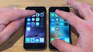 iPhone 5S iOS 8.4.1 vs iOS 9.2.1 Build 13D15 Speed Comparison