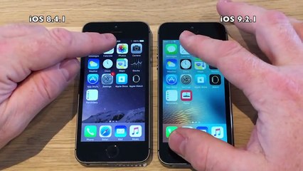 iPhone 5S iOS 8.4.1 vs iOS 9.2.1 Build 13D15 Speed Comparison