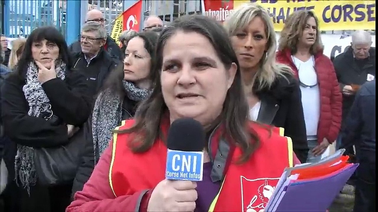 Bastia : Les aides à domicile et les retraités dans la rue