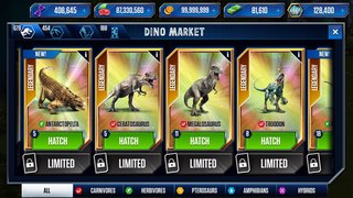 New Premium Legendary Plus Pack New Limited Time Dinosaurs | Jurassic World - The Game