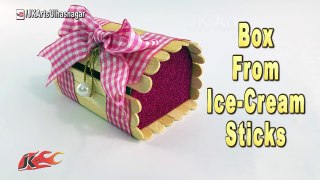 DIY How to Make jewelry box using Popsicle stick | JK Arts 1225