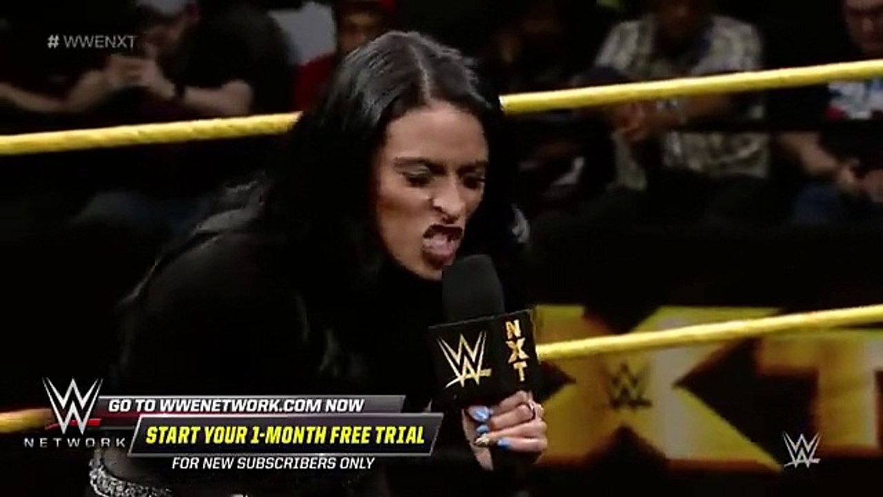 Candice LeRae surprises Zelina Vega- during NXT- Title Match -contract signing- WWE NXT, March 14, 2018