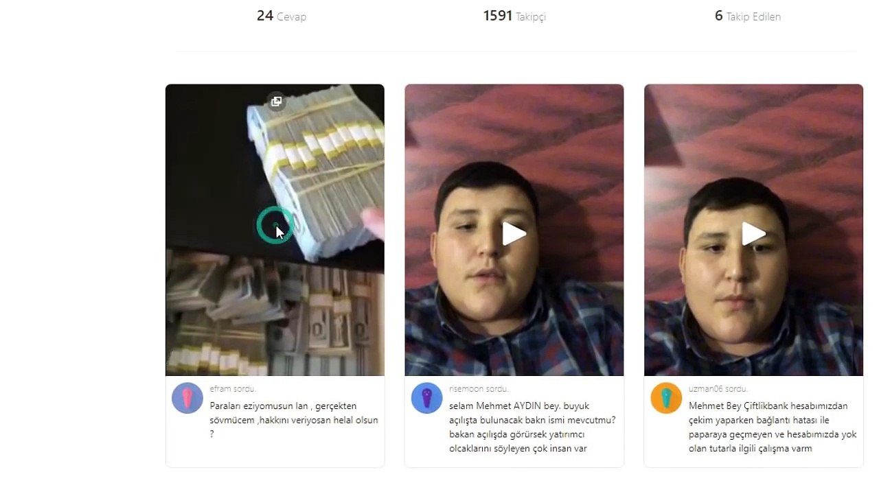 Çiftlikbank kurucusu "Paraları ezdiği" videoyu yayınladı