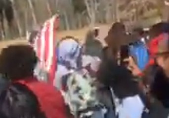 Antioch Students Tear Down US Flag During School Walkout