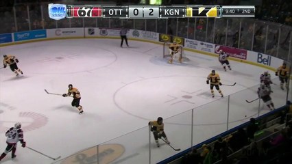OHL Kingston Frontenacs - Nyman and Vilardi work the Give and Go