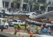 Newly Built Pedestrian Bridge Collapses Over Busy Miami Roadway
