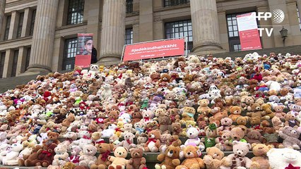 Osos de peluche por los niños sirios