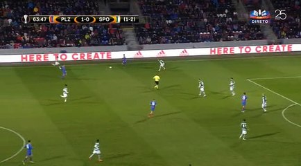 Marek Bakos Goal HD -  Plzen	2-0	Sporting 15.03.2018