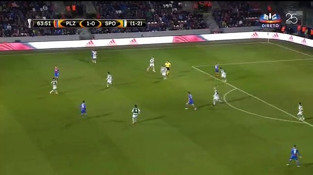 Marek Bakos Goal HD - Plzen	2-0	Sporting 15.03.2018
