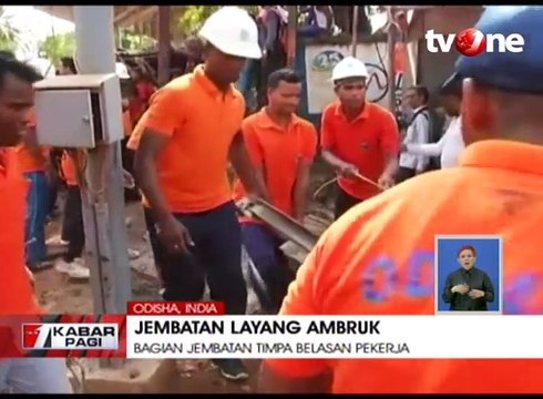 Jembatan Layang Ambruk, Satu Tewas dan Belasan Orang Terluka