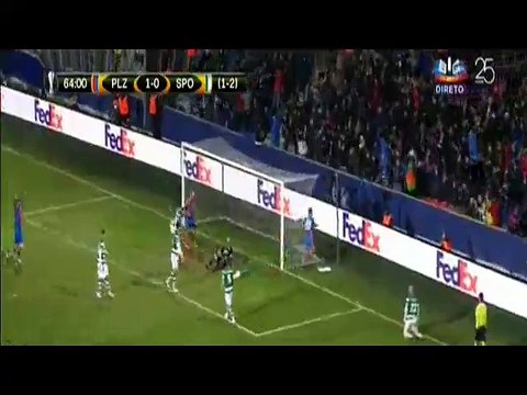 Marek Bakos Goal ~ Viktoria Plzen vs Sporting 2-0 15/03/2018 Europa League
