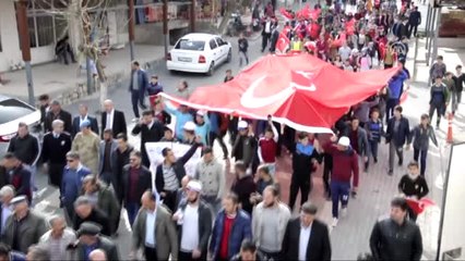 Eruh'ta "Şehitlere Saygı Yürüyüşü"