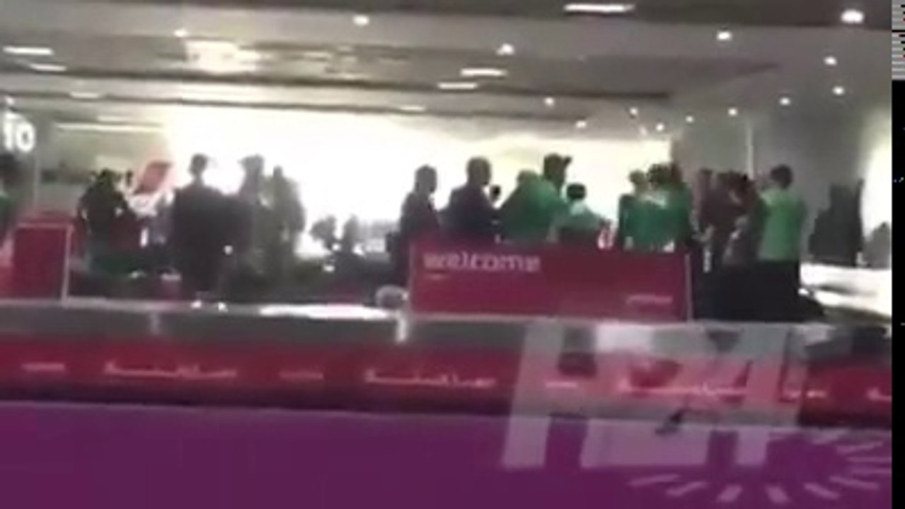 شجار  بين بنحليب و غاريدو بالمطار أثناء التوجه لموريتانيا