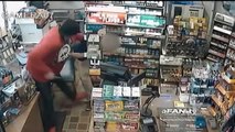Video Shows Knife-Wielding Robber Attack Store Clerk