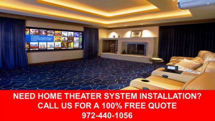 Installing Home Theater Speakers Wiring Dfw Texas 972-440-1056