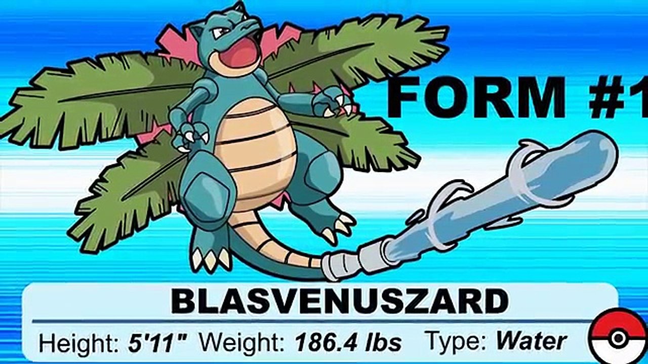 POKEMON FUSION: CHARIZARD + BLASTOISE + VENUSAUR