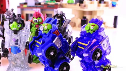 Angry Birds Transformers vs Minecraft Mini Figures! | ThatCrazyFamily