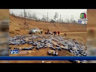 ชาวบ้านผวาเกิดเหตุรถบรรทุกแก๊สไฟลุกติดล้อ  l ข่าวมื้อเช้า l 4 มีนาคม  59