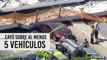 Colapsa puente peatonal en Miami: reportan varios muertos y heridos