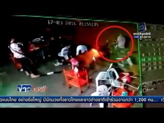 โจรขโมยหมวกจยย. แต่หนีไม่รอด!  l ข่าวมื้อเช้า l 18 มี.ค. 59