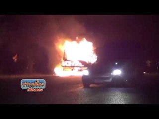 ไฟไหม้รถบรรทุก รถติดยาวกว่า 3 ชม | ข่าวเปรี้ยงเที่ยงตรง  | 24 มี ค 59