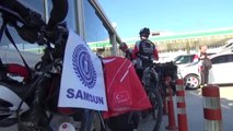 Samsun'dan Çanakkale'ye Yola Çıkan Bisikletçiler Lapseki'ye Vardı