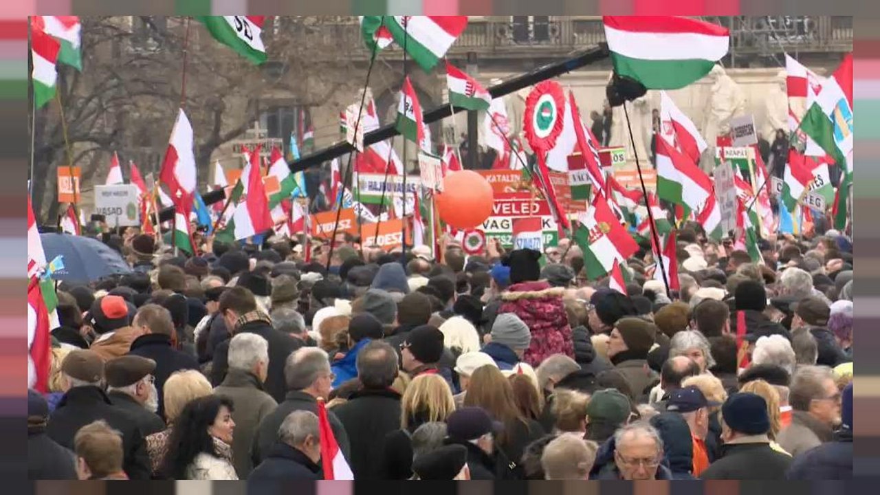 Zahlreiche Demonstrationen in Budapest
